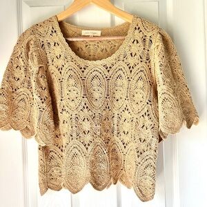 Solitaire Cropped Crochet Top